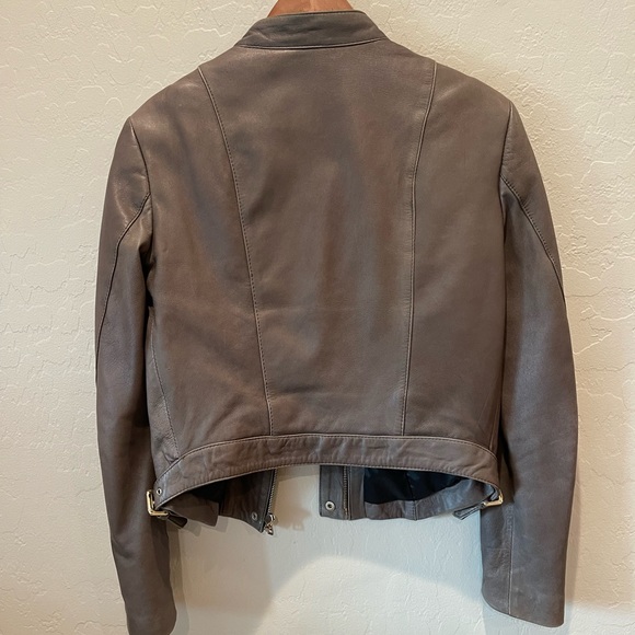 ZARA LEATHER JACKET - Picture 6 of 9